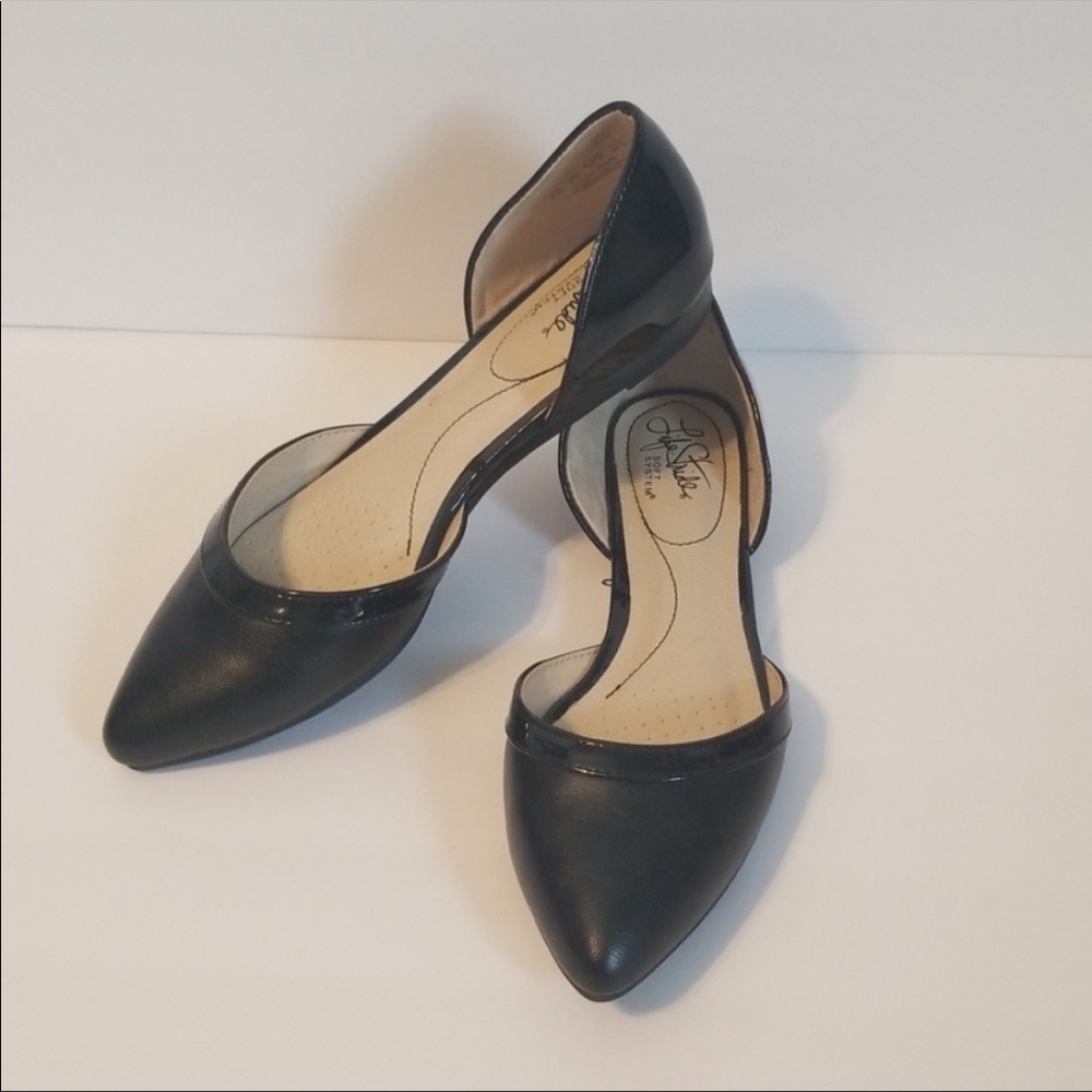LifeStride Quintessa Black d’orsay Ballet Flat